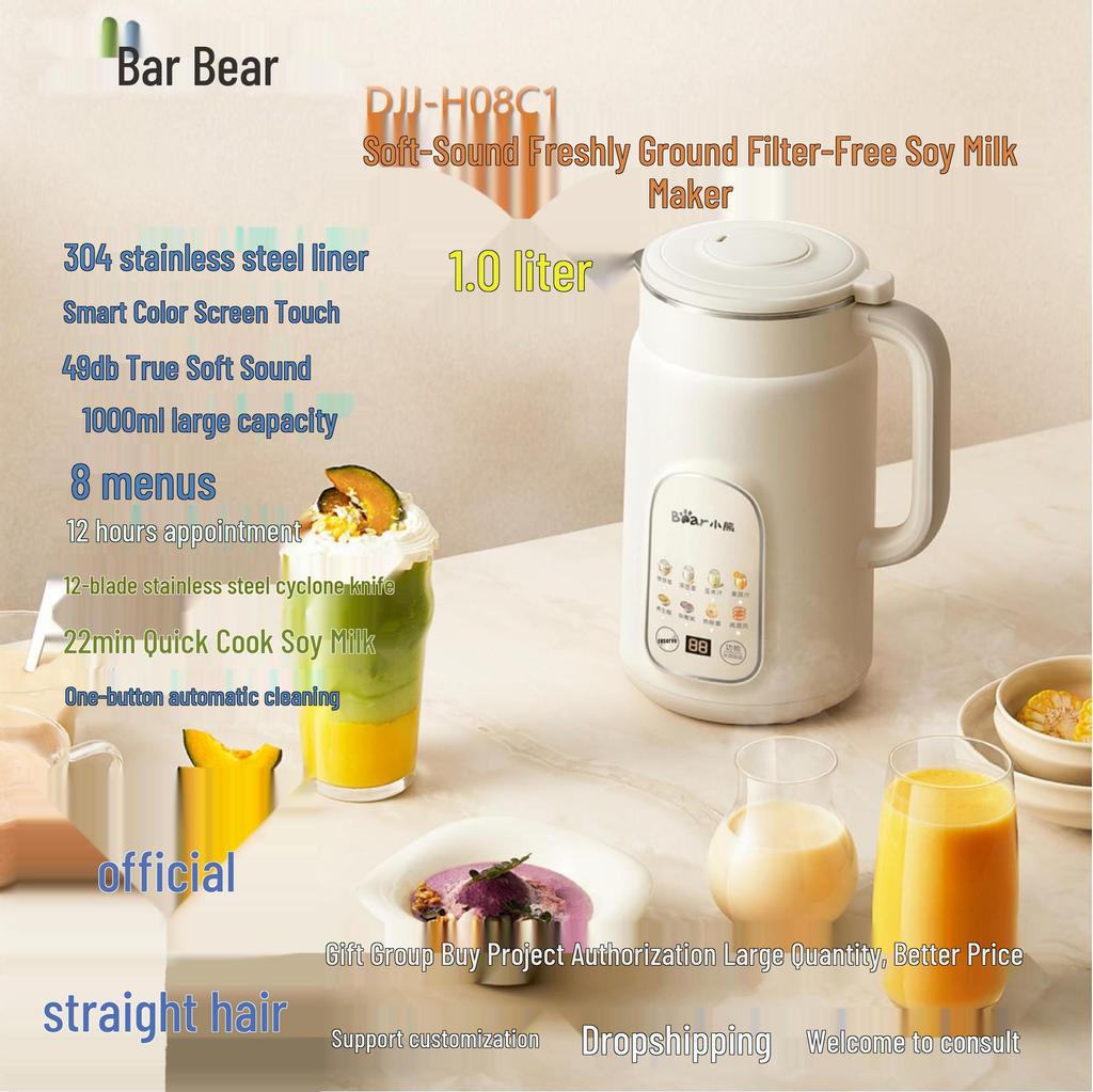 Little Bear 1.2L Smart Sojamilch- & Babynahrungszubereiter - 316L Edelstahl, Multifunktional, Kein Filter erforderlich