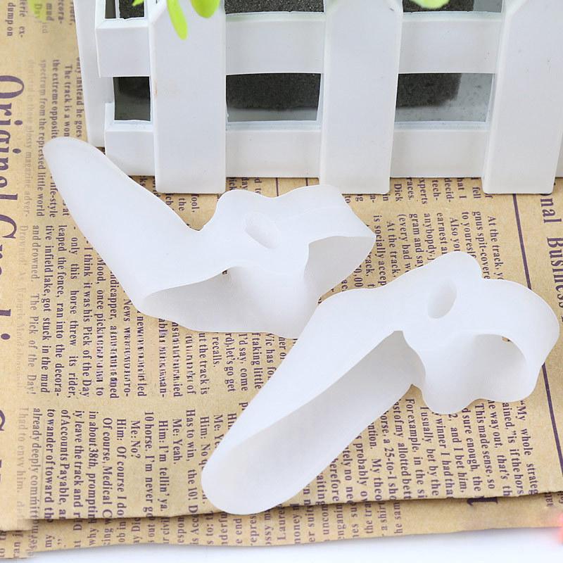 Hallux Valgus Orthosis, Double Ring Daily SEBS Toe Care Protective Foot Cover Foot Refolding Toe Separation Orthosis