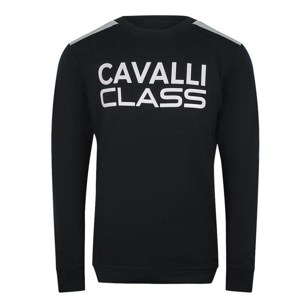 Cavalli Class Mens Taped Shoulders Sweatshirt