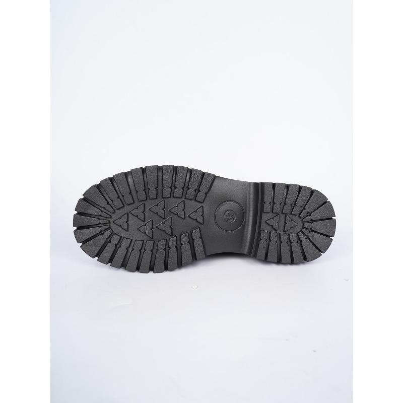 Metal Chain Low-top Shoes 2025 Autumn New Platform Muffin Kick Plus-size Loafer Girl