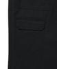 WACKY WILLY Straight Cotton Fatigue Elastic Pants Black