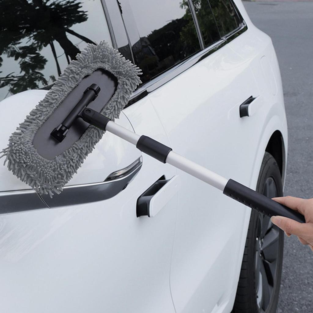 Windshield Cleaner Tool Cleaner Duster Retractable Long Handle Car Wash Mop For Cleaning Wash Glass Automotive Detailing Truck