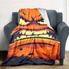 1pc Angry Face Blanket, Lightweight Flannel Throw Blanket For Sofa, Bed, Travel, Camping, Living Room, Office, Couch, Chair, And Bed