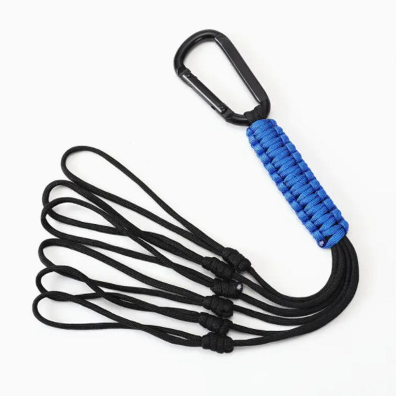 Outdoor Umbrella Rope Phone Lanyard Steel Buckle Survival Paracord Rope Nylon Knife Olecranon Lanyard Keychain Strap Pendant