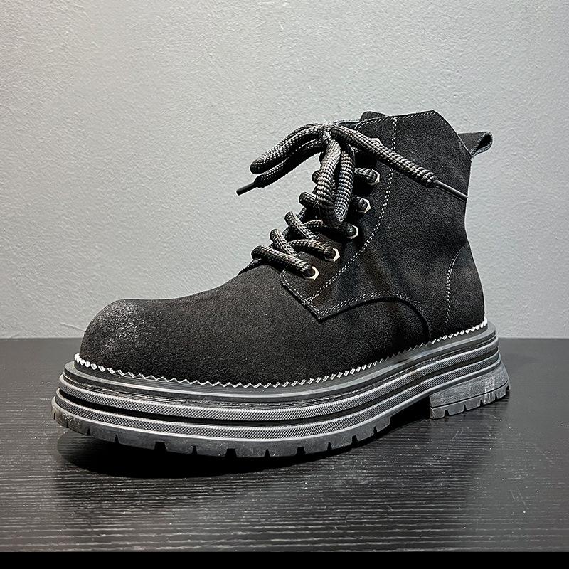 

Осень 2024 года, новые ботинки Martin на шнуровке, мужские ботинки в британском стиле в стиле ретро 24458-B 36 чёрный