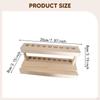 Elegant And Lightweight 9-slot Wooden Pencil Holder for Makeup Brushes, Ideal A Countertop Or