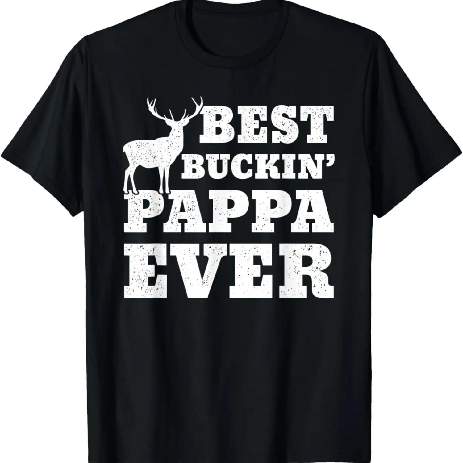 

Best Buckin Pappa Ever - Funny Hunting Dad T-Shirt XXXXXL чёрный