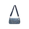 Fabric Shoulder Bag Regular Unisex Denim Blue/Apricot/Pink/Gray U6AACPU69