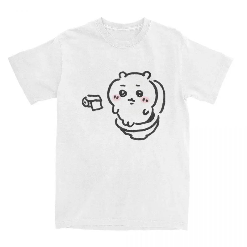 2026 Hot Sale Chikawa Toilet Time T-shirts Men Women Round Neck Short-sleeved Summer Comfortable Popular Unisex Oversized Casual Loose Tops Tee