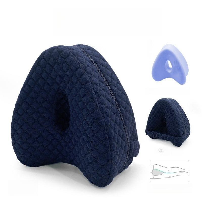 

Heart Shaped Hollow Design Leg Pad Slow Rebound Memory Cotton Support Pillow Scientific Curved That Fits The Curves of The Legs Removable Washable 25*23*13cm 1pcs