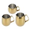 Coffee Milk Cup Coffee Milk Cup Stainless Steel Milk Frothing Pitcher Cappuccino Latte Art Milk Jug Cup Golden Milk Frother Cup