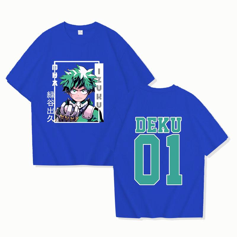 Hot Deku Funny Summer T-Shirt Harajuku Anime Print Fashion Short Sleeve Summer Casual T-Shirt Tops