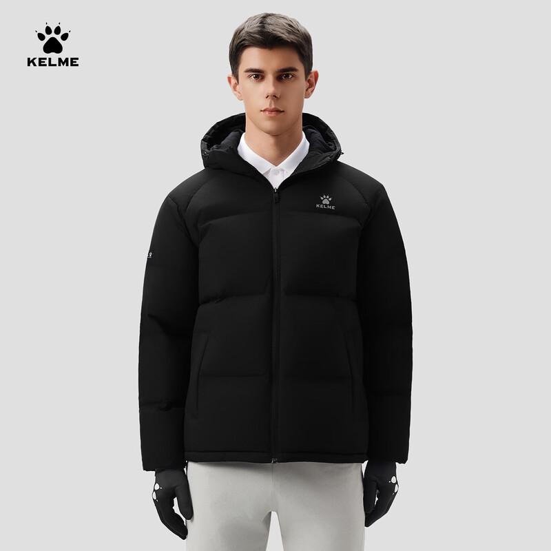 Мужская водоотталкивающая пуховая куртка KELME с капюшоном 2XL