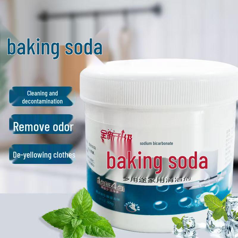 Baking Soda Multi-Purpose Cleaner for Degreasing, Laundry, Shoe Cleaning, and Removing Kitchen Stains 500g