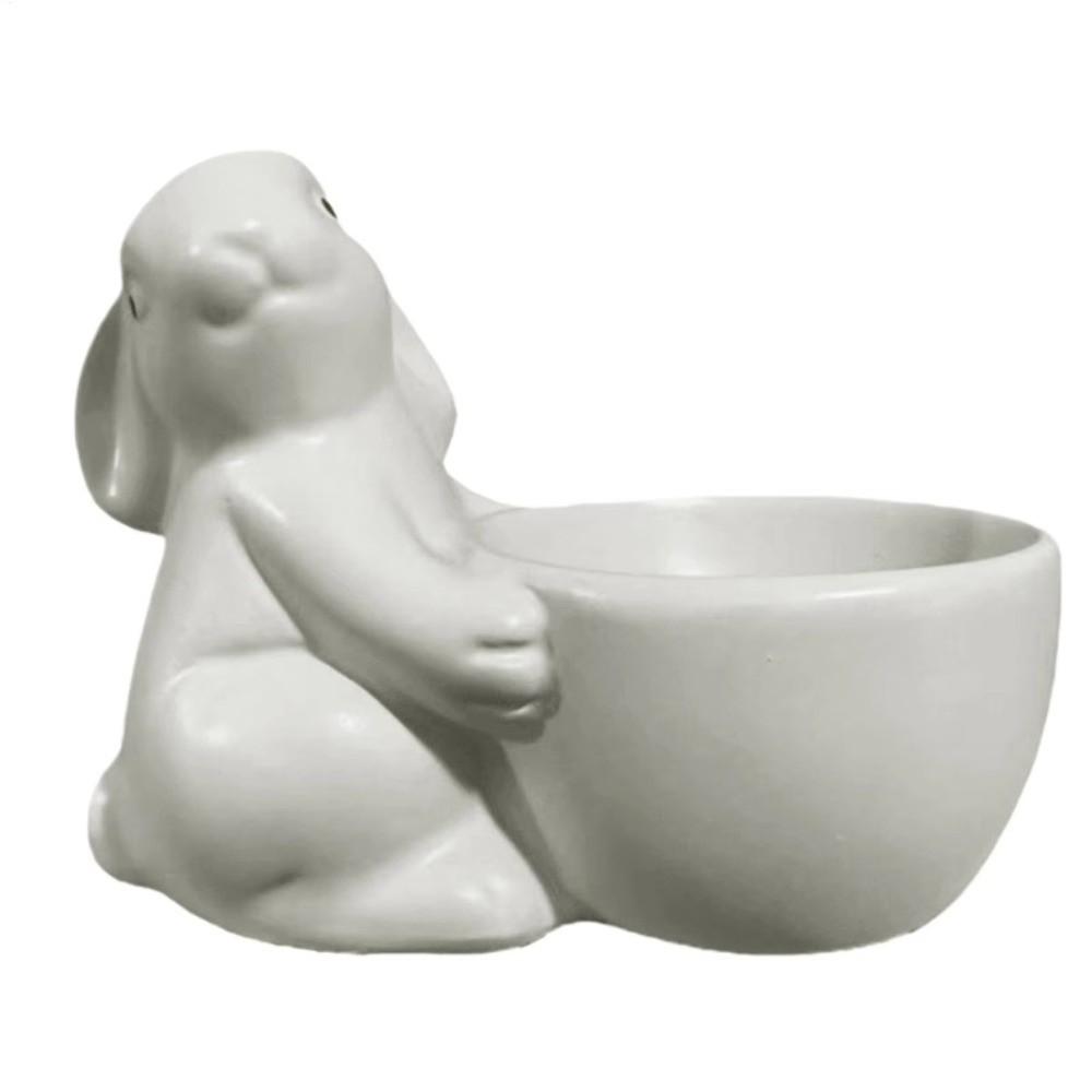 Egg Organizer Rabbit Egg Cup Creative Bunny Egg Holder Creative Ceramic Egg Cup  Kitchen Utensils