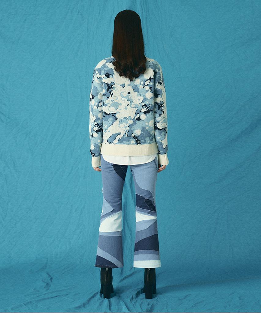 Aiseugadeuneiogongpal Frozen Bubbles Jacquard Knit