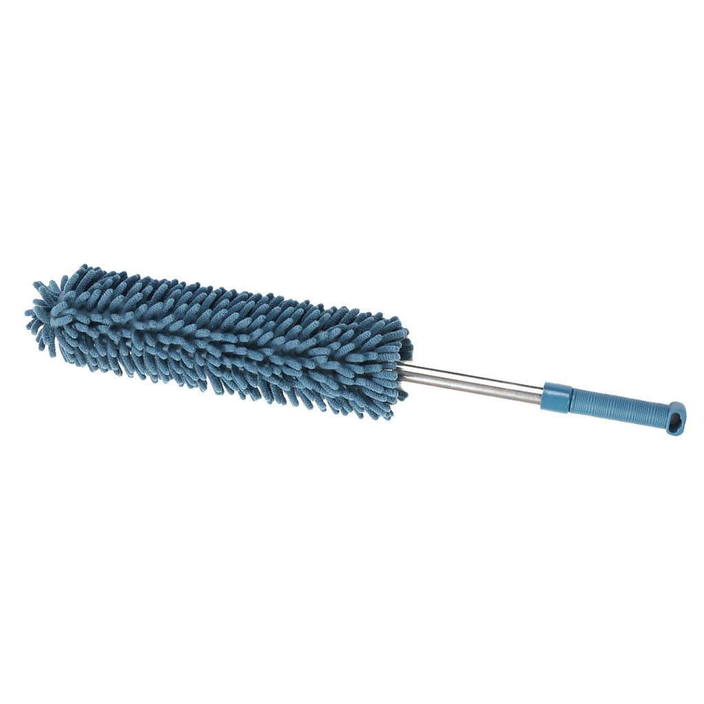 Retractable Duster Washable Reusable Multifunctional Portable Dust Brush for Bed Desktop Home Dark Blue