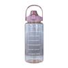 2L Portable Water Bottle Large Capacity Plastic Straw Water Cup Beverage Bottle,Outdoor Portable Sports Water Cup