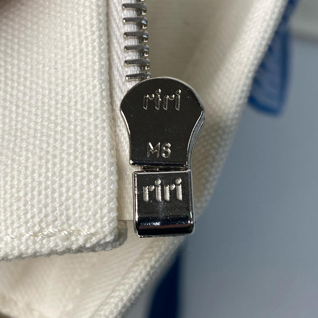 Used HERMESTote Bag White/blue Cotton Women