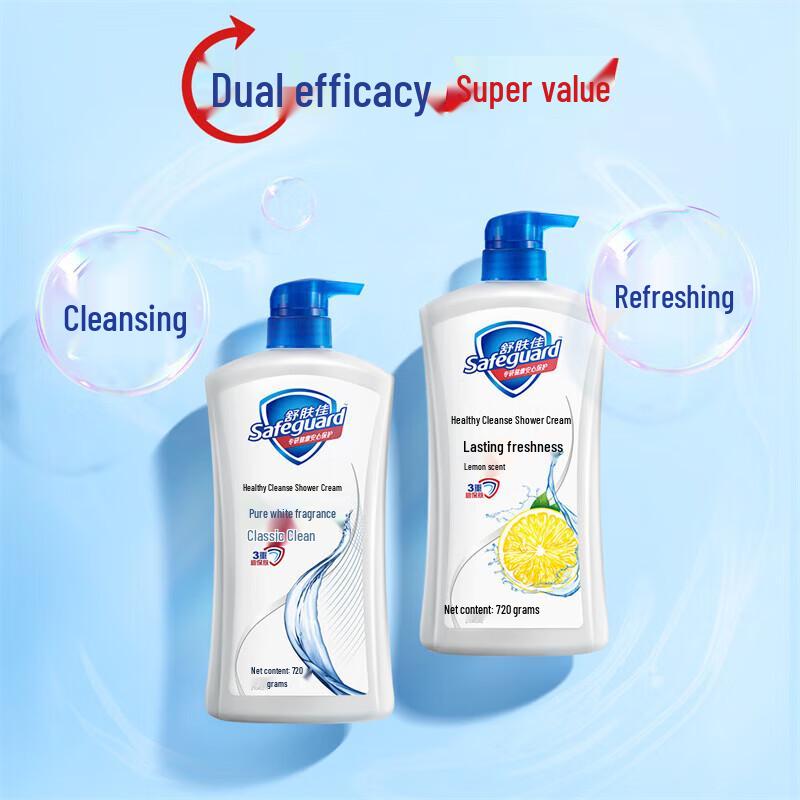 Safeguard Moisturizing Body Wash - Lavender Scent (720g x 3)