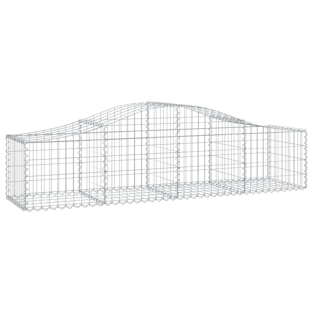 Gabion with High Arch 200x50x40 60 Cm Galvanized Iron