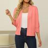 Women Casual Lightweight Cropped Cardigan Sweater 3/4 Sleeve Open Front Comfortable Fashion Shrugs