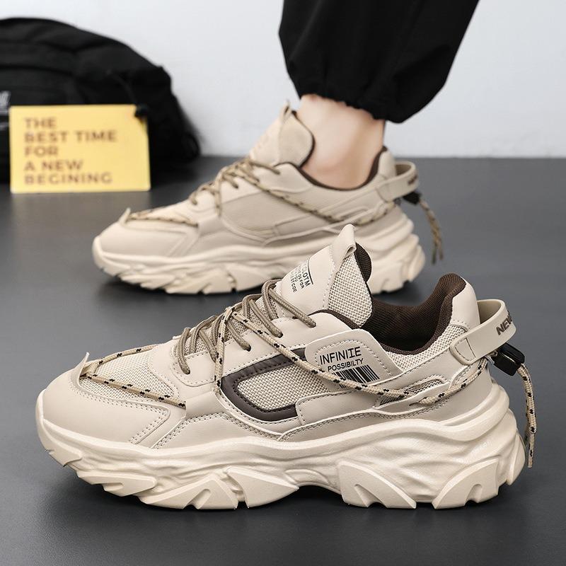 Men Mesh Breathable Sneakers Outdoor Male Running Shoes Old Dad Shoe Tennis Training Shoe Non-slip Damping Sports Shoes Hot Sale