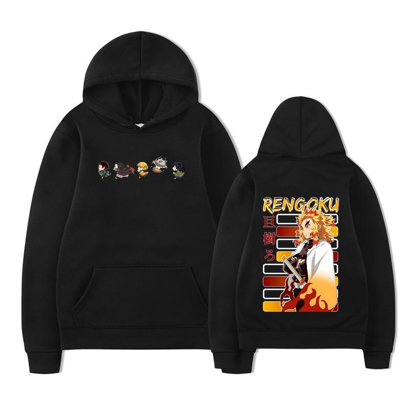 Autumn Anjuro Bakugou Hoodies Men Women Fashion High Street Sweatshirts Vintage Pullovers Tanjiro Hoodie Oversized Tops