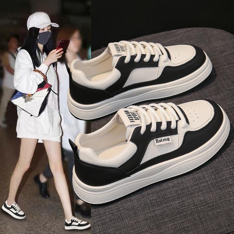 New Spring Thick soled Board Shoes for Women Small White Shoes  Casual 2026 Mesh Versatile Sports Shoes
