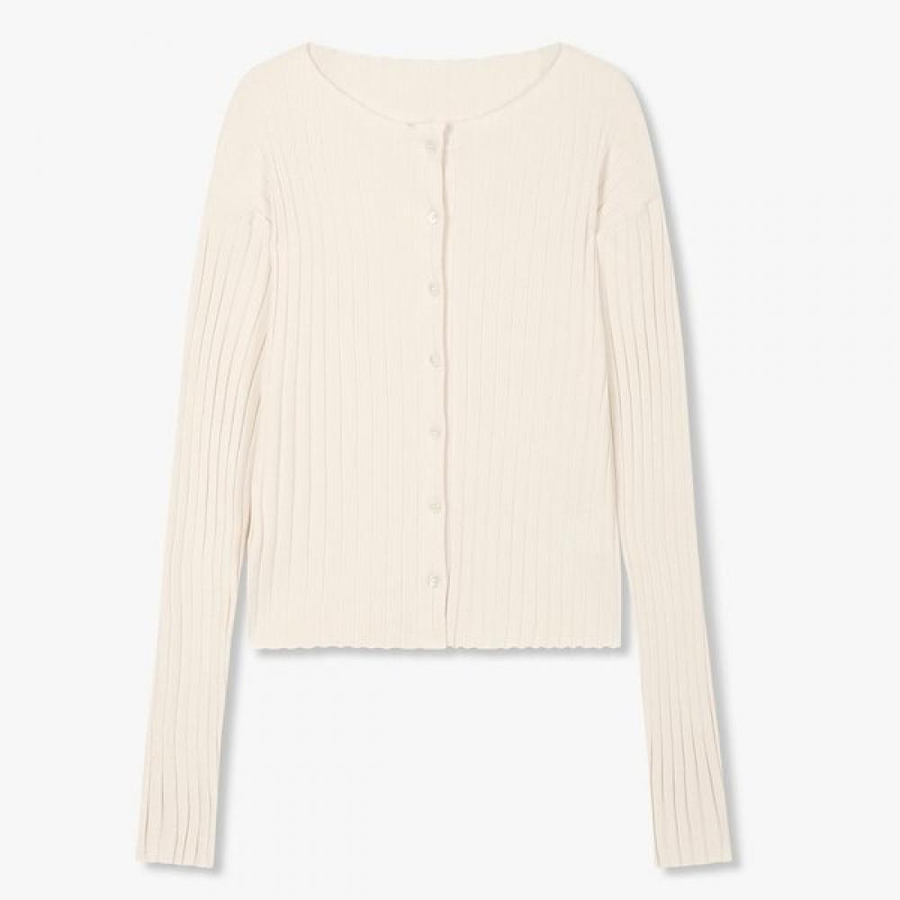 Studio Tomboy Liped Two Way Cardigan 9106251202ct Ivory/OS