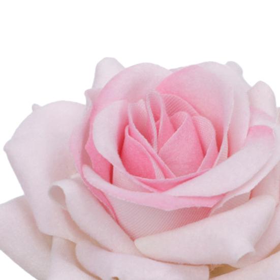 6Pcs Artificial Rose Napkin Rings Fabric Flower Napkin Holders Rustic Napkin Rings for Weddings Anniversaries Dining Table Decor