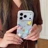 Colorful Glitter Stars Kitty iPhone Case for 16 Pro Max/15/14 with Heart Design