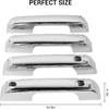 JeCar Chrome Door Handle Cover Trim Accessories for Ford F150 2021-2024 (with Front Smartkey Holes)