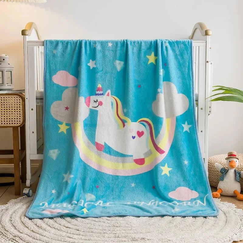 

Coral Velvet Air Conditioning Nap Blanket Children s Blanket Children s Day Gift Cartoon Flannel Baby Blanket Swaddle Blankets 100x140cm