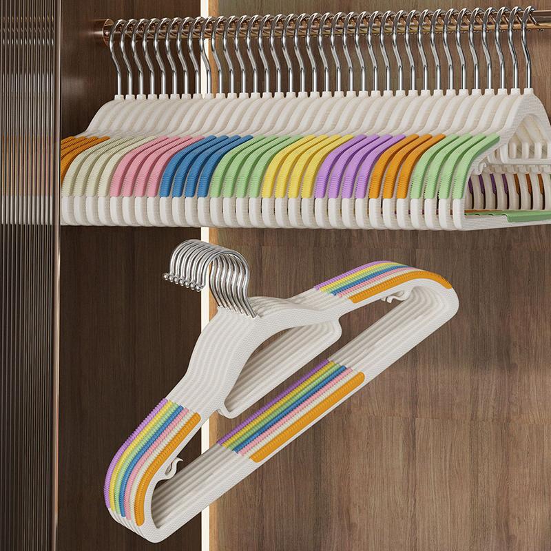 10Pcs Plastic Hanger Non-Marking Non-Slip Hanger Protective Clothes Anti-Shoulder Corner Drying Clothes, Hanging Clothes