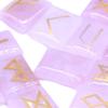25Pcs Rune Chakras Runes s,Crystal Rectangle Shaped Pendant Decor