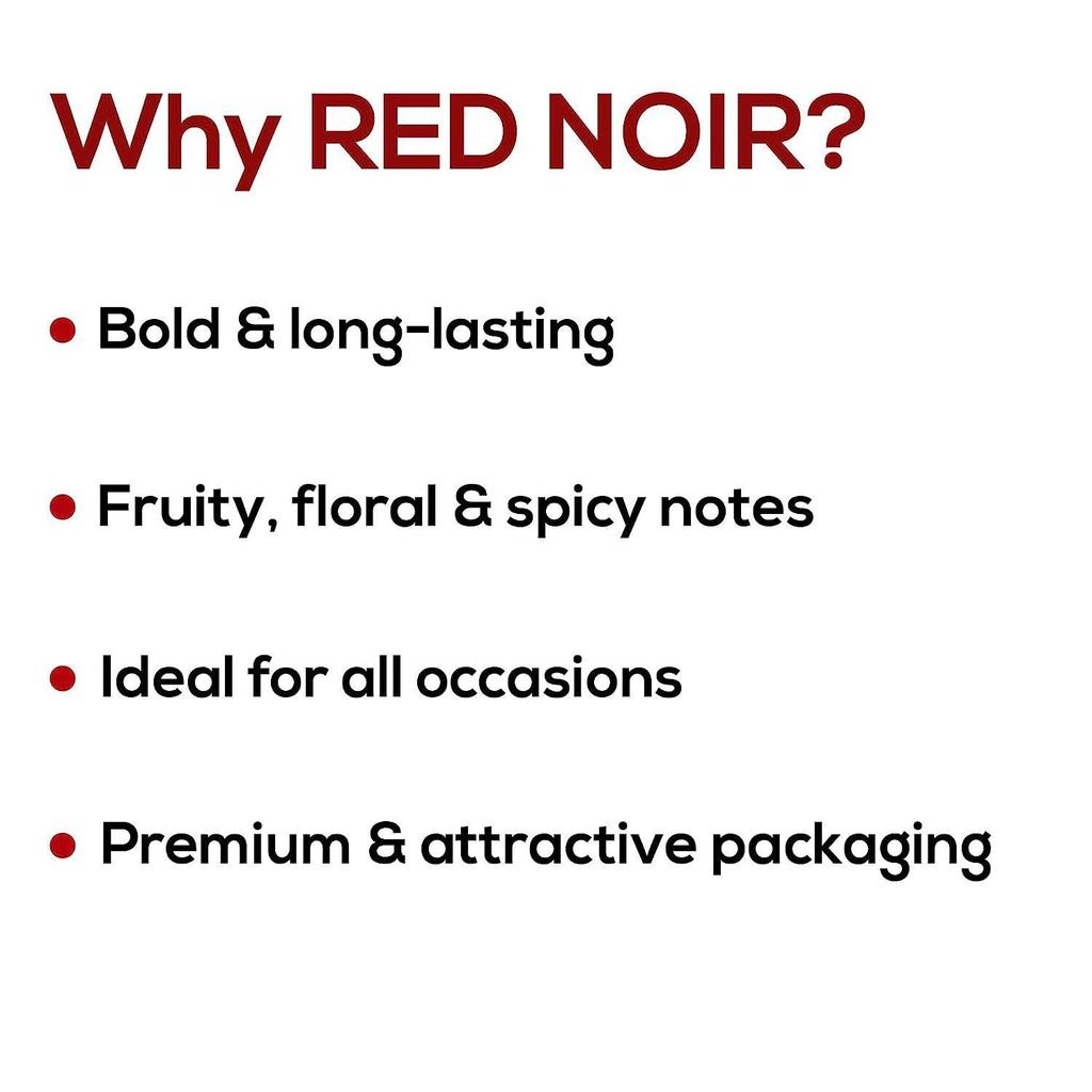 RENEE Red Noir Eau De Parfum 50ml, Bold Long Lasting Premium