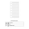 2021 A5 Loose-Leaf Planner Refill: Blank Grid & Lined Inner Pages, 6-Hole