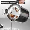 1.4L Bacon Grease Container with Fine Mesh Strainer Stainless Steel Oil Container Can Oil Filter Pot Kitchen Oil Storage Can