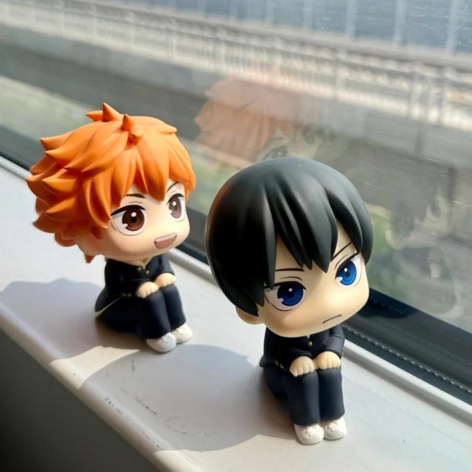 New Anime Haikyuu Figure Toys Shoyo Hinata Model Toy Q Version Action Figure Look Up Tobio Kageyama Collection Dolls