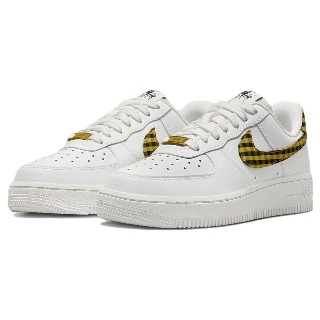 Nike Air Force 1 Low Bronzine Gingham Damen Sneaker Weiß Summit-White Schwarz DZ2784-102
