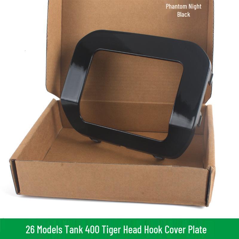 26 Models Tiger Head Trailer Hitch Cover, Nebula Gray & Silver, Square Mouth Protective Cap, Phantasmal Purple Design