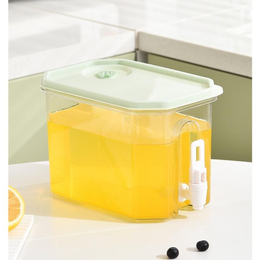 3.5L Cold Water Bucket Summer Dispenser Water Kettle Refrigerator Jug  Fruit Juice Drink Container
