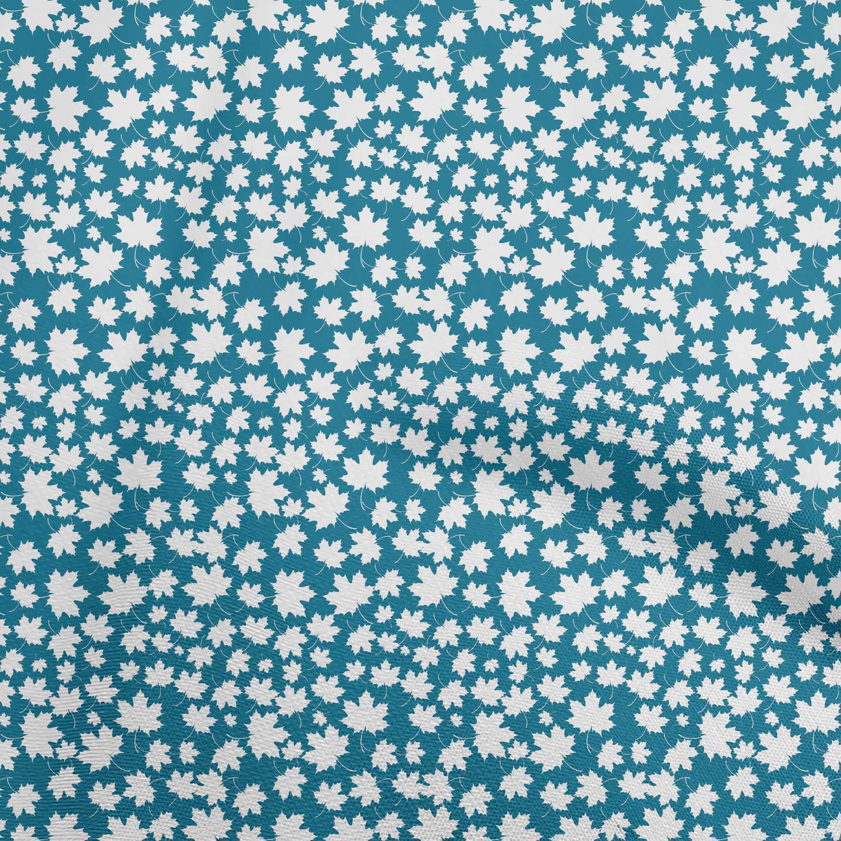 

OneOone Cotton Flex Чорна тканина з азіатського листя Чайнар Швейний матеріал Тканина з принтом у дворі 40 дюймів 42 Inch Wide - Viscose Chiffon бірюзовий колір синій