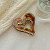 Korean Vintage Heart Hair Clip – Women's Chic Shark Clip for Volume and Updos