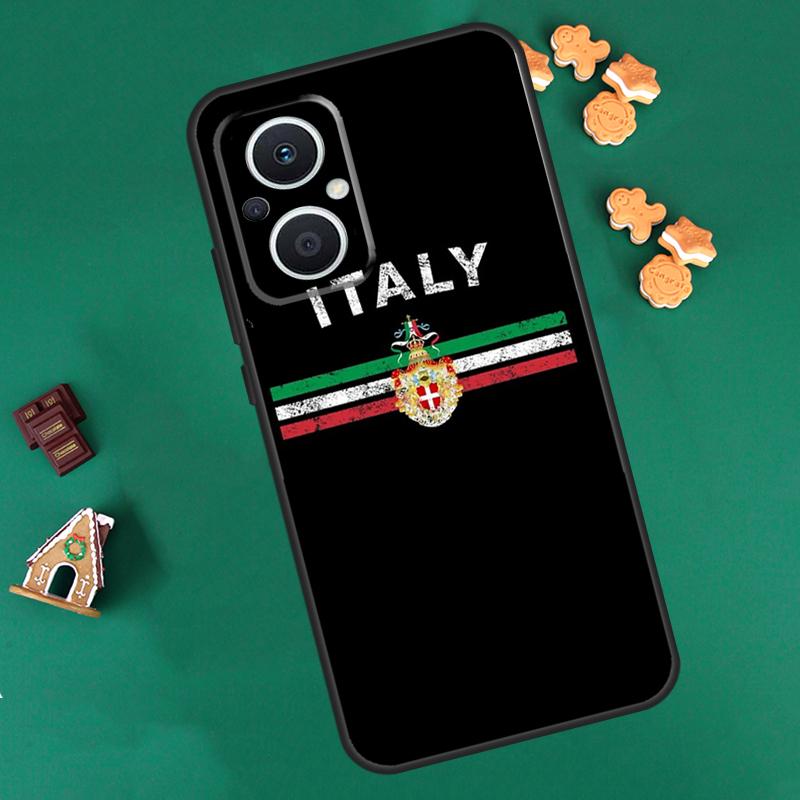 Italy Flag Case For OPPO Reno 8 7 Lite 14 13 12 11 F 10 Pro 8T Cover For OPPO Find X8 X6 X5 X9 Pro Coque