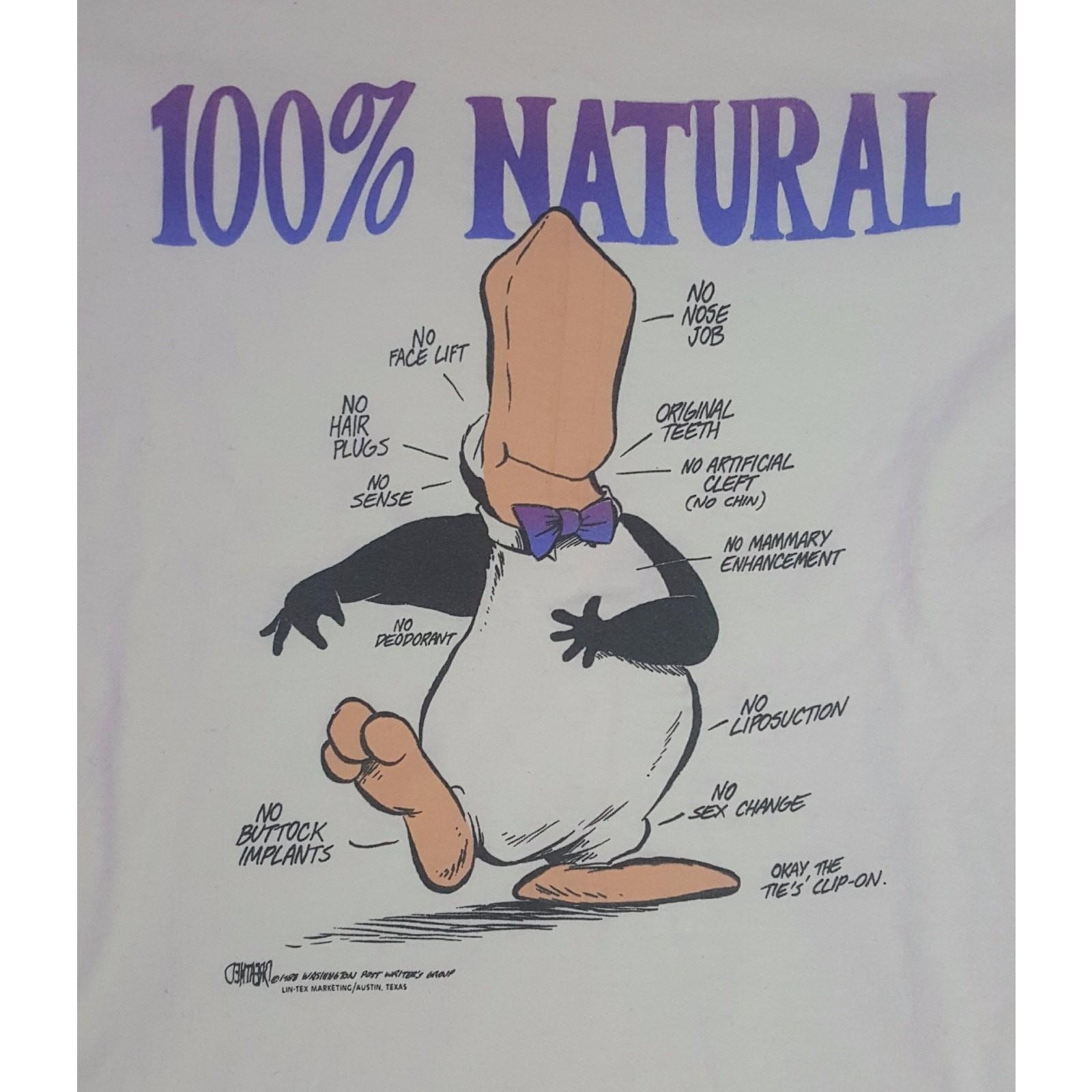 Vintage 1988 BREATHED Washington Post Writers Group Opus 100% natural Shirt M XXXL
