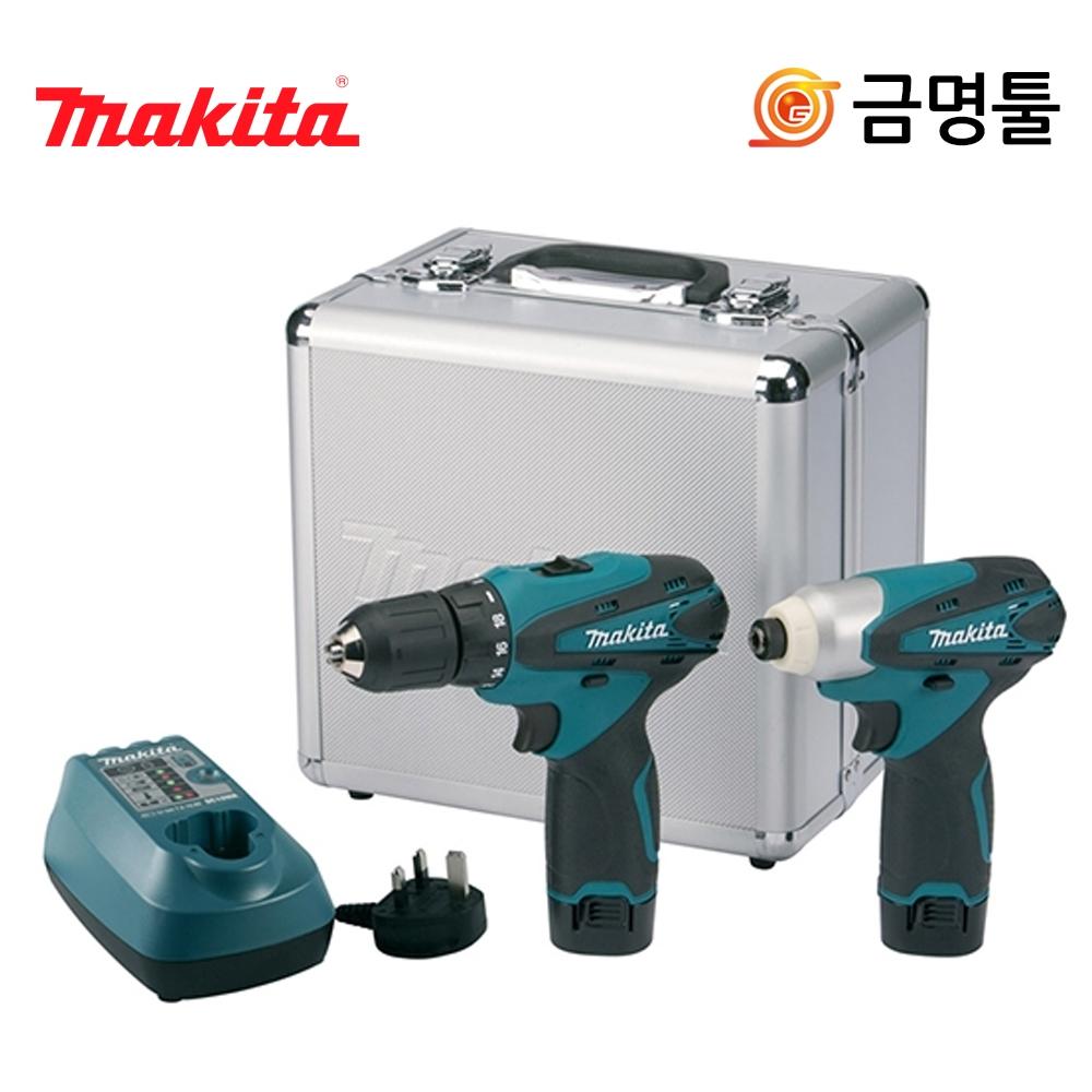 

Makida LCT204 Комбинированный комплект для зарядки 10,8 В 1,3 Ач DF330+TD090 Набор дрель+удар