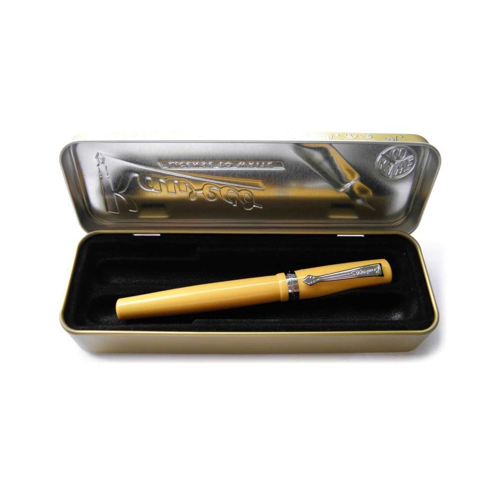 KAWECO Student Yellow Ballpoint Pen Officially Imported Water-Based (STRB-YW) -