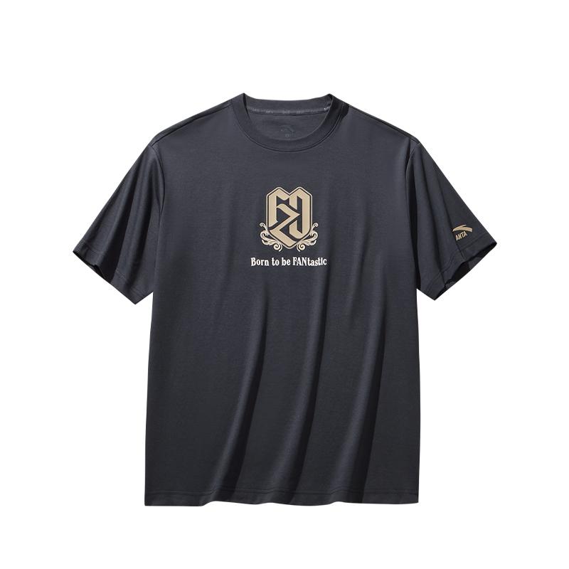 

Футболка Anta Fan Zhendong Series Debut в Лиге Чемпионов Унисекс Топы Восково-серый 172618101R-3 S